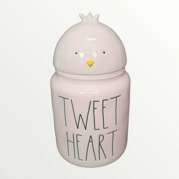 Rae Dunn Easter LL TWEET HEART Pink Canister Top - Picture 1 of 10